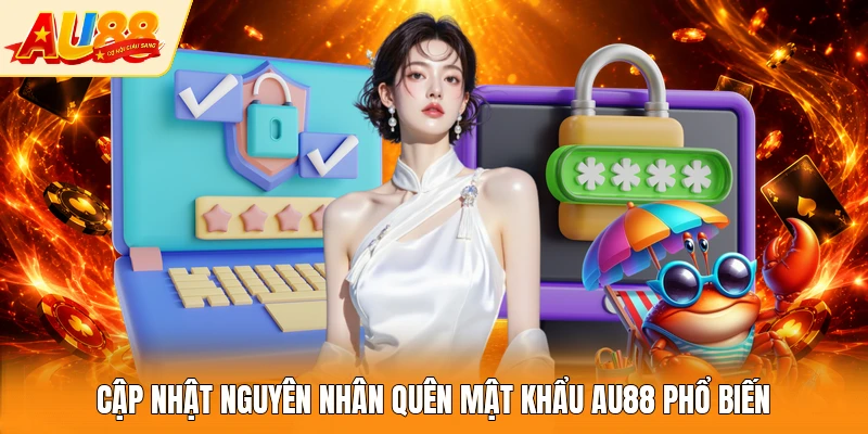 Cập nhật nguyên nhân quên mật khẩu AU88 phổ biến